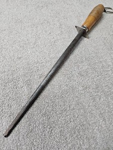 Vintage Russell Green River Works USA Sharpening Steel - Approx 19" Total Length