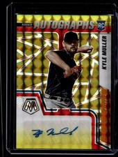 2022 Panini Mosiac Gold Prizm Kyle Muller RC Auto 22/88 Atlanta Braves #RAM-KM