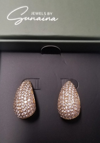 Jewels By Sunaina Gold Tone Narina Studs 25mm