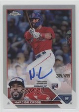 2023 Topps Chrome Rookie Auto Refractor 285/499 Narciso Crook #RA-NC Auto 15j4