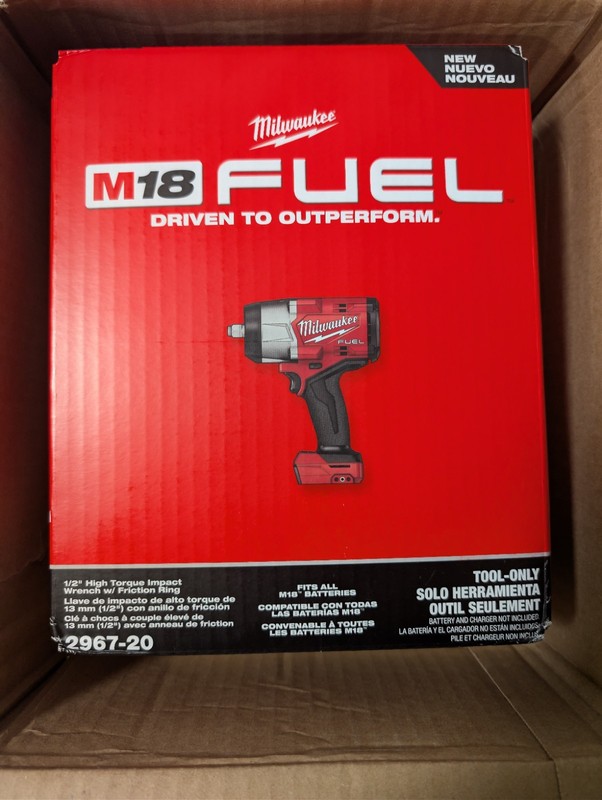 Milwaukee 2967-20 M18 FUEL 18V 1/2 in High Torque Impact Wrench w Friction Ring