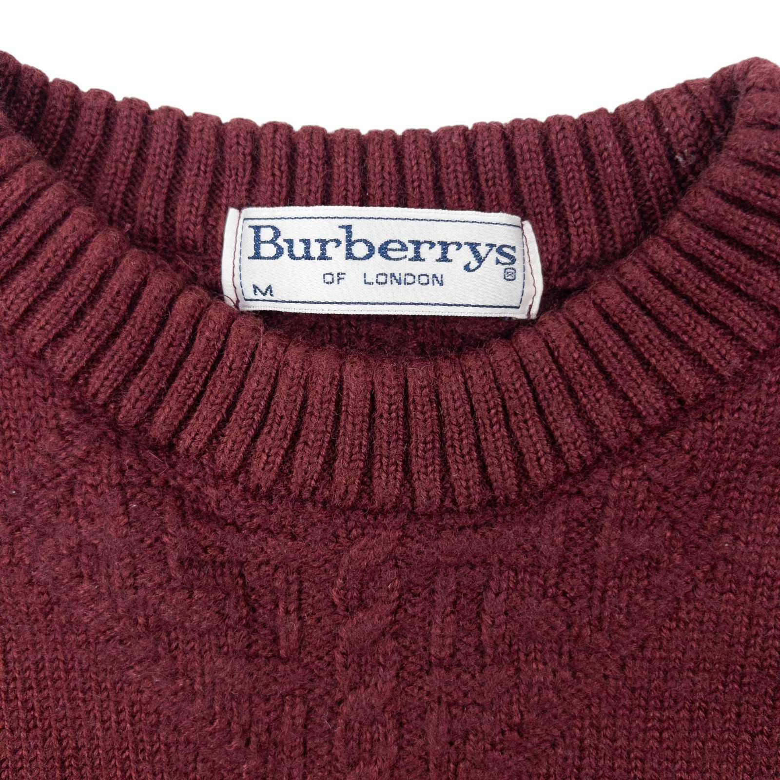 Vintage 90s Burberry Embroidered Knit Jumper Size XS image 4