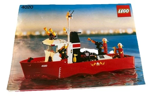 LEGO Boats: Fire Fighter (4020) Complete Set with Box and Instructions