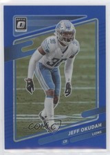 2021 Panini Donruss Optic Blue Prizm 64/179 Jeff Okudah #86 0m6i