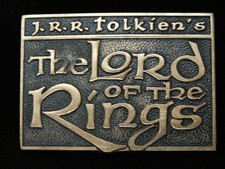 PF05156 VINTAGE 1979 *J.R.R. TOLKIEN'S THE LORD OF THE RINGS* SOLID BRASS BUCKLE