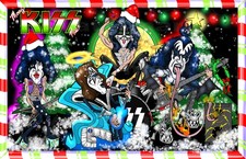 Merry KISS mas Original Caricature 11 X 17 Print (Limited Amount)