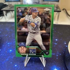 2023 Topps Chrome Green Refractor #USC89 Brewer Hicklen RC /99 KC Royals