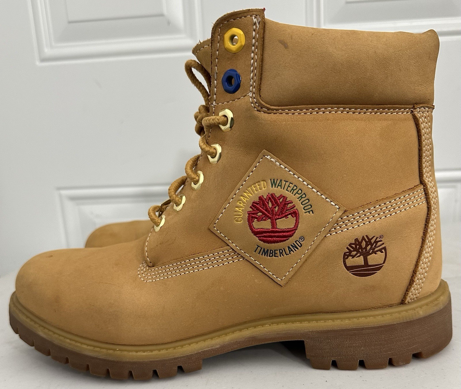 Timberland 6 Inch Waterproof Boot “ Patch Pack - Wheat Men’s Size 10 image 3