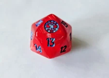 MTG Marvel Spiderman Red Oversized D20 Die Dice Life Counter D&D