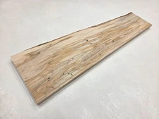 28" Unique Ambrosia Silver Maple Live-edge Slab Lumber Kiln-dried Wood