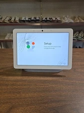 Google Nest Hub Max Smart Speaker Display 10" Chalk Cracked Screen Parts Only