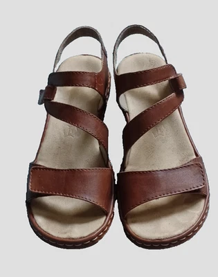 TRES BELLES SANDALES MARRON RIEKER ANTISTRESS POINTURE 37 EN CUIR - Photo 1/4