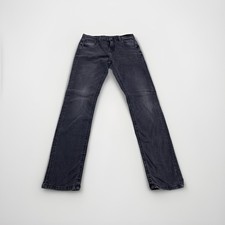 Guess Slim Fit Vintage Wash Black Denim Boys Jeans Size 12 NWT-12708