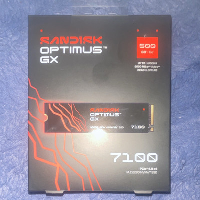 SanDisk Optimus GX 7100 500GB M.2 2280 NVMe PCIe 4.0 x4 SSD 6800MB/s