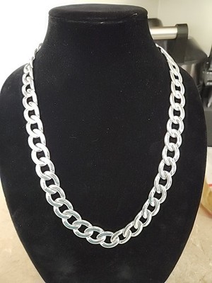 Napier Women s Necklace Silver Tone Metal Chunky Links Long 24.5 