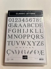 Stampin Up Classic Letters Stamps*New*Free Shipping