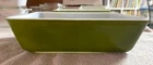 2 Vintage Pyrex Green Rectangle Dishes #0503 | 1-1/2 QT. | with 1 Lid