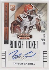 2014 Panini Contenders Taylor Gabriel (Sec Row Seat) #197 Auto ti8