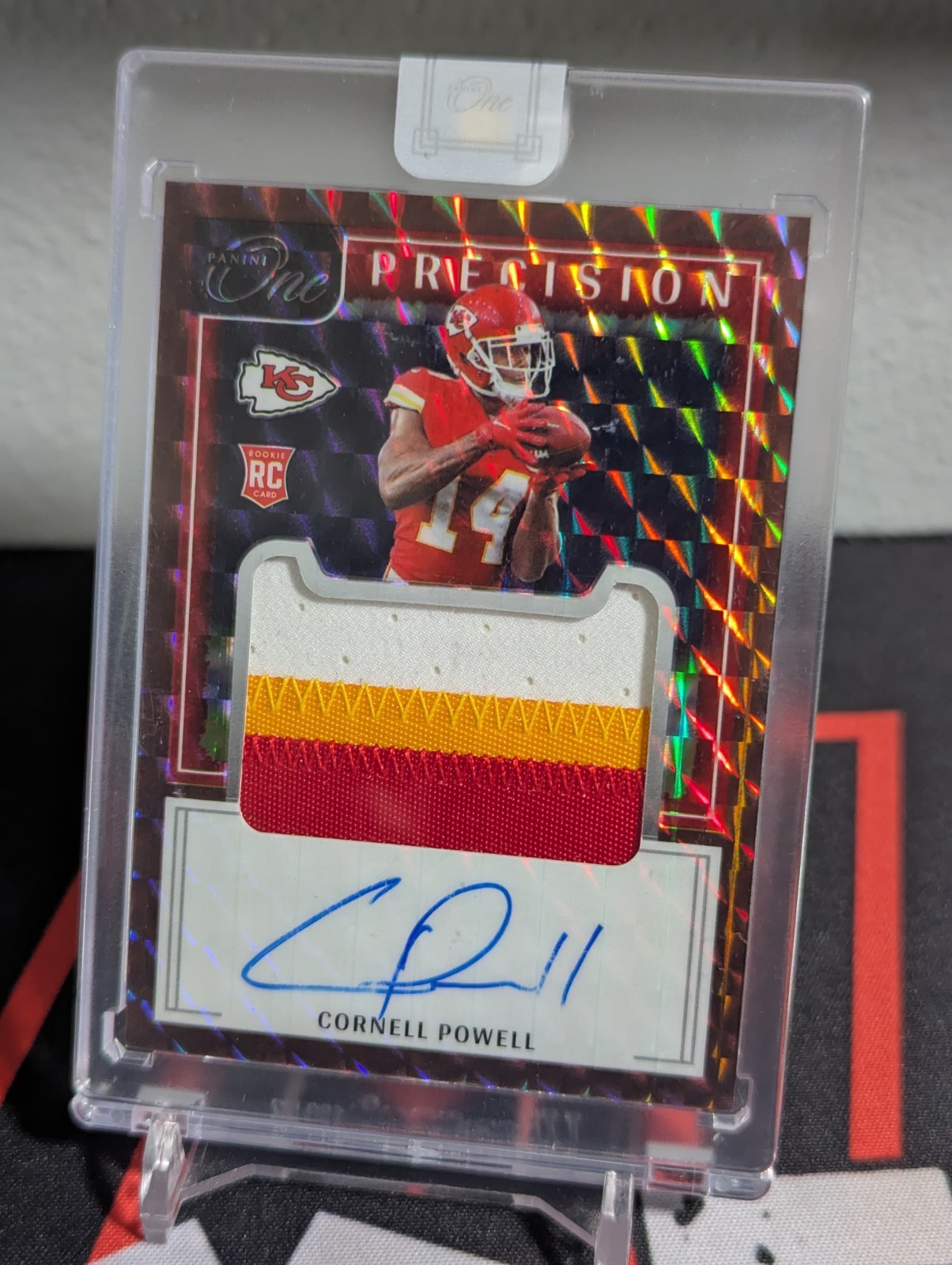 Cornell Powell Panini One #329 Precision Patch Autograph