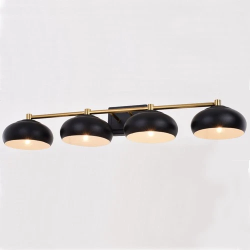 Vaxcel Lighting W0387 Belmont 4 Light 38"W Bathroom Vanity Light - Black - Picture 8 of 8
