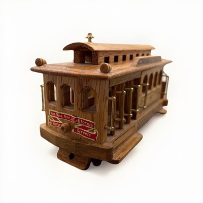 VTG San Francisco Cable Car Music Box Plays  I Left My Heart In San Francisco 