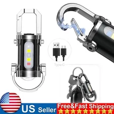 Portable Rechargeable Bright Keychain Flashlight Phone Charger,Emboadlie Mode AE