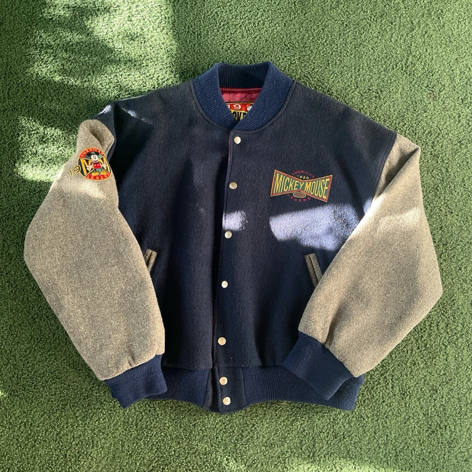 Chaqueta Letterman de Lana Disney Mickey Mouse An American Legend Grande para Hombre Foto 2 de 4