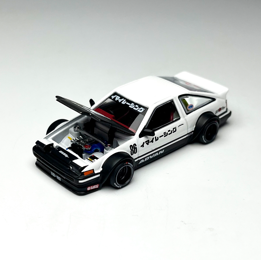 Kaido House X MINI GT 1/64 Scale Toyota AE86 Sprinter Trueno Alloy