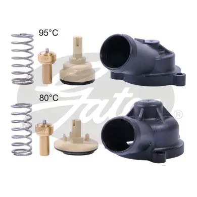 Termostato con alloggiamento TH702K1 GATES per AUDI VW SEAT SKODA