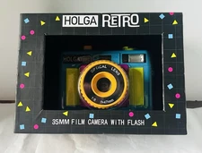 Holga Retro 35MM Film Camera With Flash Sealed In Box Collectible