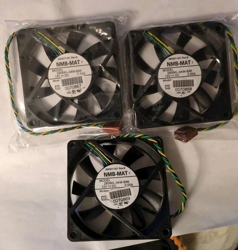 3 Nmb 2806kl 04w B86 DC 12v 4 Pin Cooling Fan Lot 70mm New Sealed