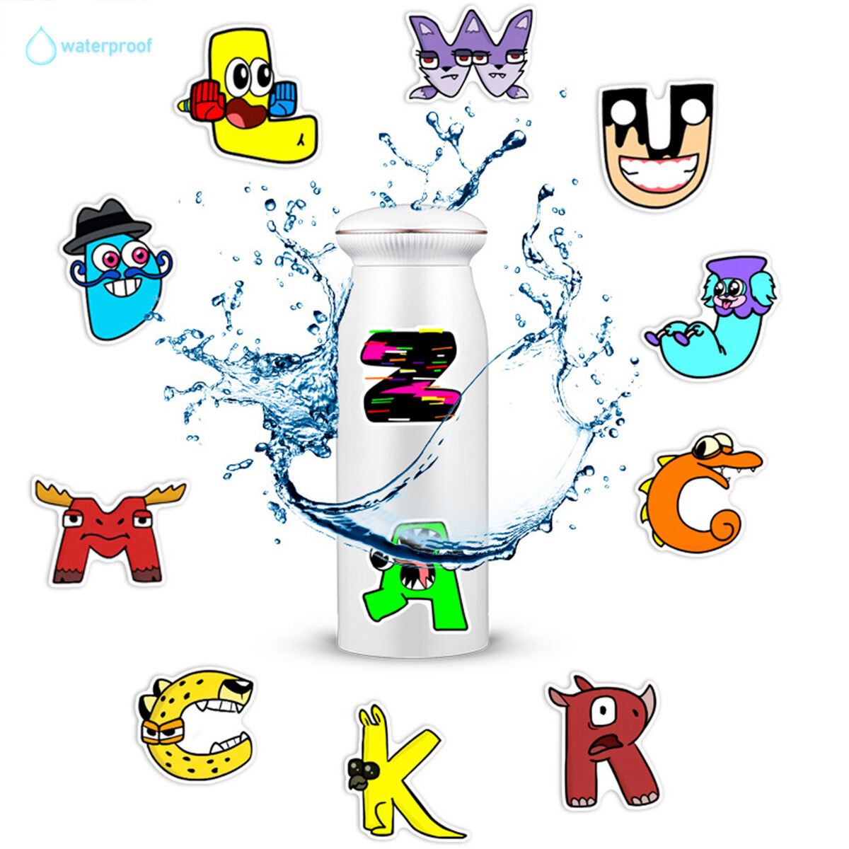 Alphabet Lore Stickers 50/100pcs Cartoon Waterproof Decals For