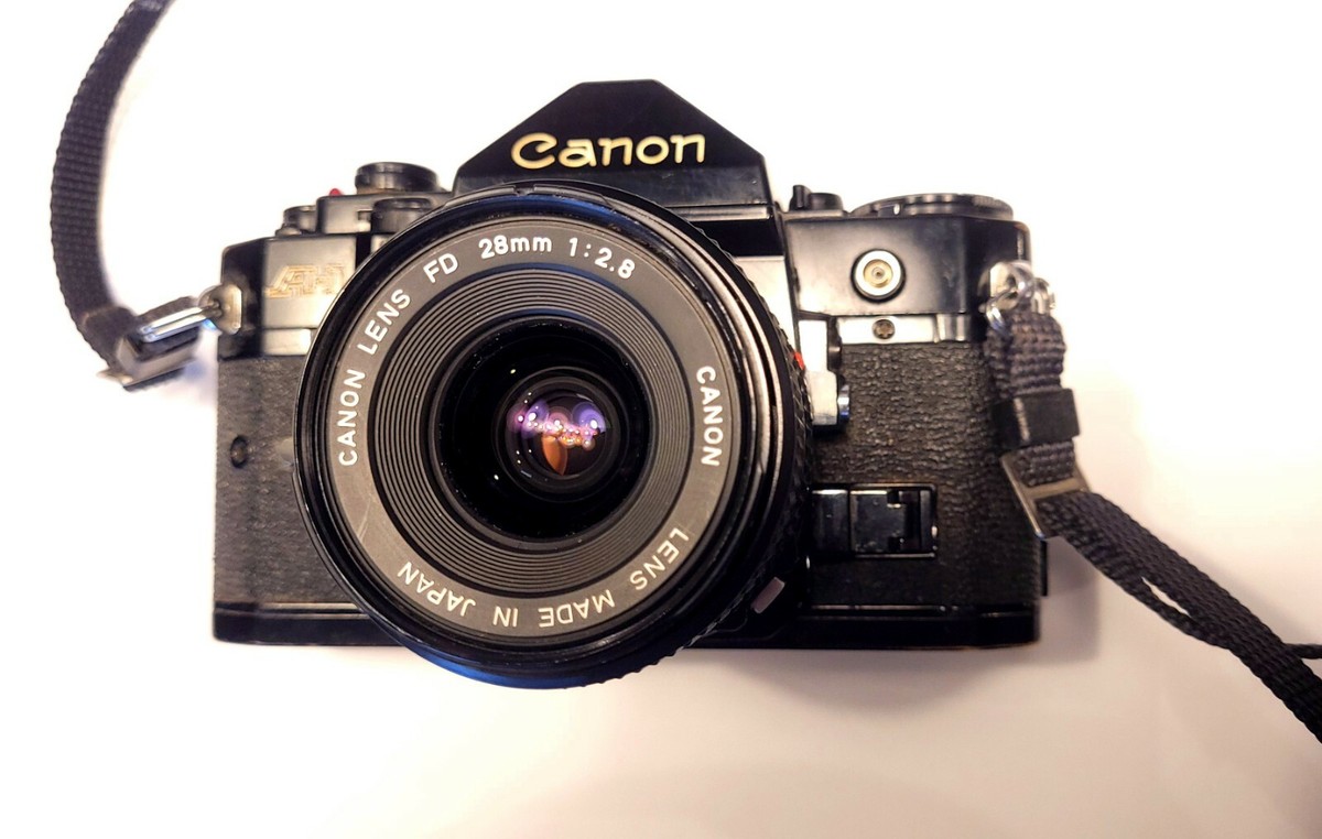 キャノン Canon A-1+FD28mm f2.8 s.c Vintage! Canon A-1 SLR 35mm Film