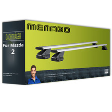 Menabo Omega Plus - Dachträger - Aluminium - für Mazda 2 Typ DE_ / DH_ NEU
