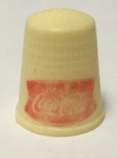 Coca Cola Thimble Plastic Vintage Souvenir Collectible