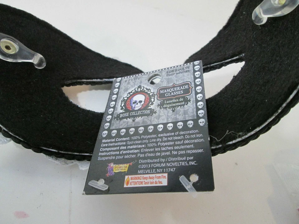 Máscara Negra Elegante Calavera y Encaje Gafas Mascarada Fiesta Juegos con disfraces Foto 3 de 3