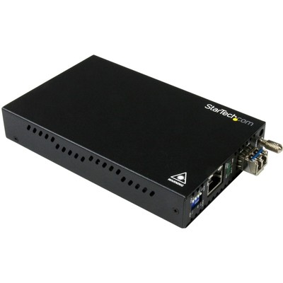StarTech.com Singlemode (SM) LC Fiber Media Converter   - TAA (ET91000SM10)