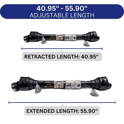 Jeremywell PTO Shaft 147029,147034 Replace 5",5-1/2",6" King Kutter 3 Point Mounted Mower