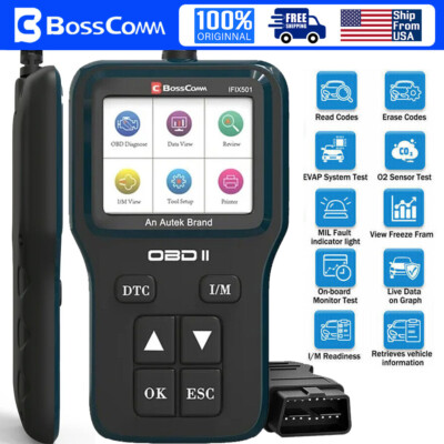 OBD2 Scanner Check Engine Fault Light Car Code Reader OBDII EOBD Diagnostic Tool