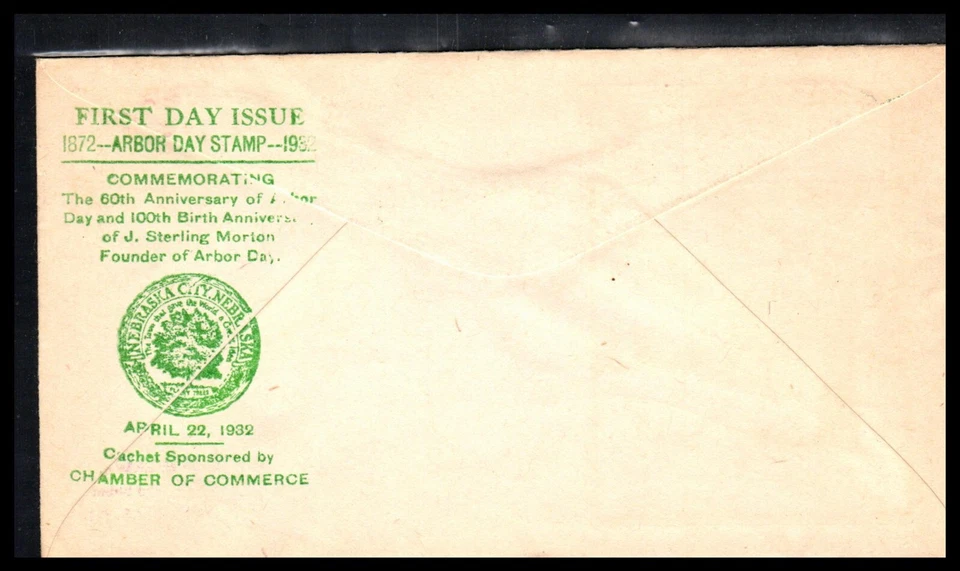 717-1 Arbor Day FDC, Harry Ioor Cachet, VFC, Sealed. - Image 3 of 4