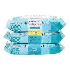 The Honest Company Wps, Unscented, 50 Count 3pk exp-2023