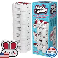 Funwares Wooden Blocks Stacking Game, Tumbling Tower and Balance Game, Family