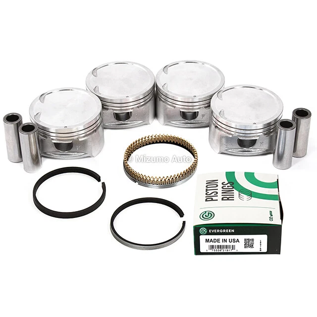 Pistons w/ Rings fit 03-05 Kia Rio 1.6L DOHC 16V A6D - Image 2 of 4