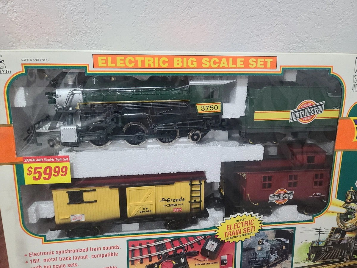 NEW BRIGHT ELECTRIC BIG G SCALE TRAIN SET NO. 375 LikeNew 1997 eBay