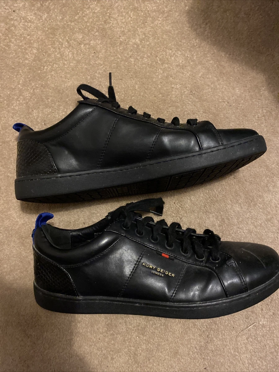 Kurt geiger cheap black trainers