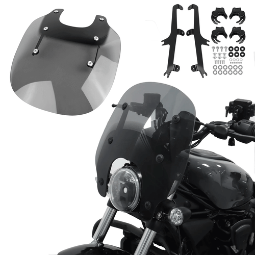 Parabrisas con Soporte Parabrisas Compatible con Harley Nightster RH975 2022-2024 - Imagen 1 de 10