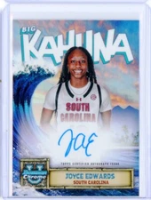 2024-25 Bowman Chrome University JOYCE EDWARDS Big Kahuna AUTO Autograph RC