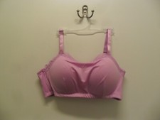 NWOT Comfort Choice Wireless Back Hook Lilac Bra Size 38B
