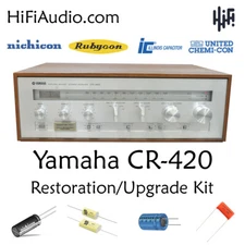 Yamaha CR-420 rebuild restoration recap service kit fix repair filter capacitor