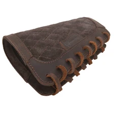 Leather Shotgun Padded Recoil Pad Stock Holder Suede Rifle Slipon Cheek Rest